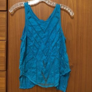 Free People button back tank top