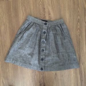 High rise, button-up Skirt