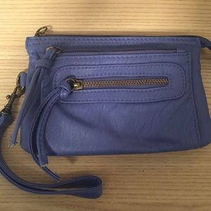 Simple yet cute purple-blue toned wristlet