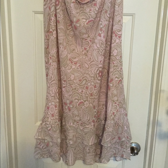 Beautiful Pastel Pink Paisley Skirt 14/16