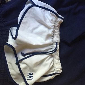 White Abercrombie comfy shorts.
