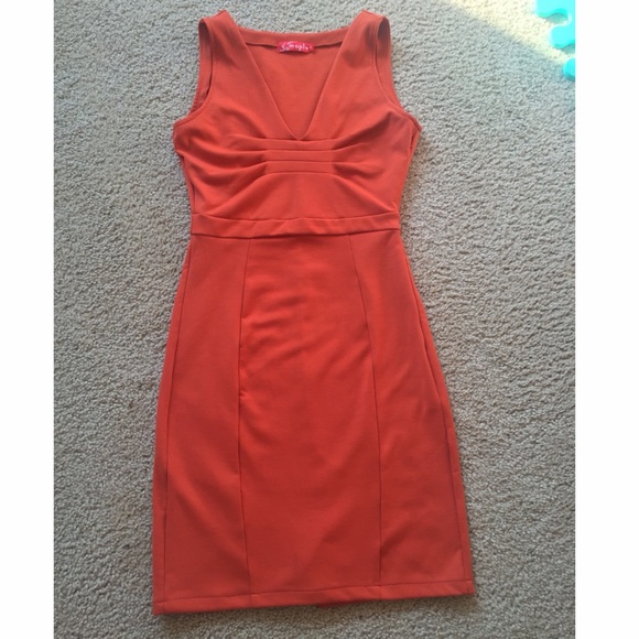 Orange dress
