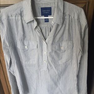 Women's half button up blouse