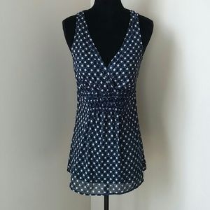 NY&CO blue sheer tank top