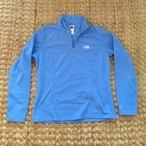 North Face light 1/4 zip fleece pullover