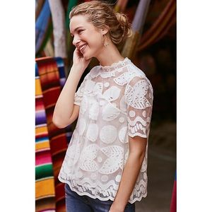 ON HOLD DO NOT BUY Anthropologie Lily Lace Blouse