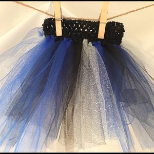 Blue Black Silver TuTu baby/kids