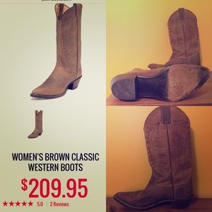 Justin's Women's Brown Classic Boots, Sz 9