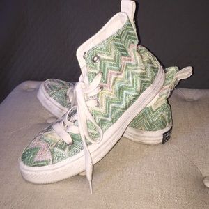 Missoni Converse High Top Sneakers