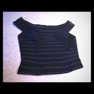 Dressy ribbed crop top. NWOT.