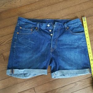 Women's Levi 501 midi Bermuda shorts size 14