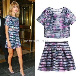 Crop Top and Skirt Taylor Swift