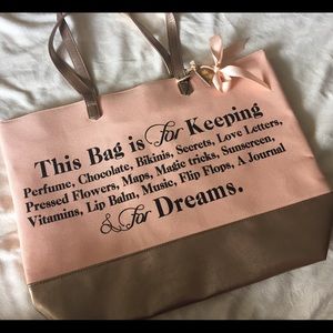 WILDFOX Canvas Beach Tote Bag - NWOT
