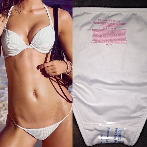 VS WHITE mesh itsy bikini bottoms (M) - Picture 4 of 4