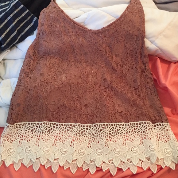 Lace tank top
