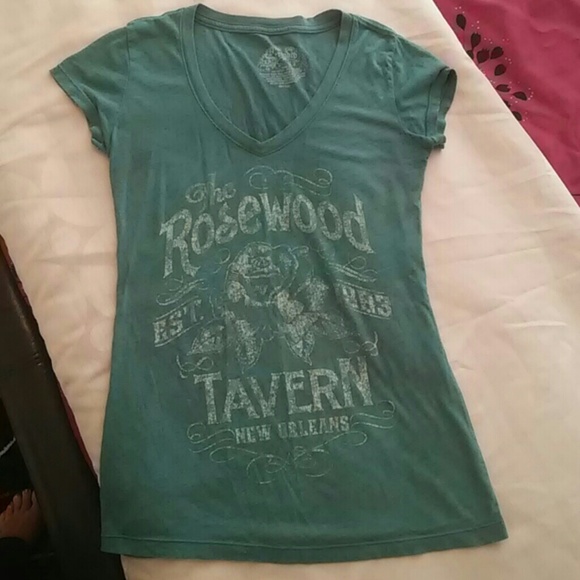 Green graphic tee...