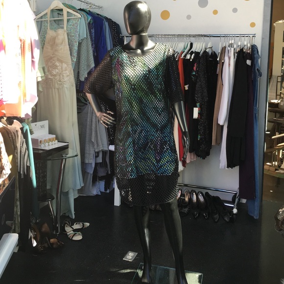 Sexy mesh mini dress