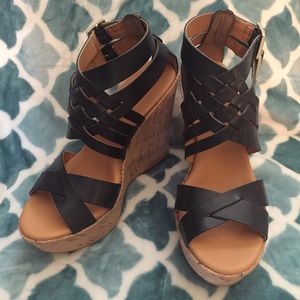 Like New✨Leather✨Kork-Ease Wedges