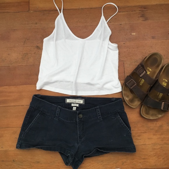 Abercrombie & Fitch navy blue shorts