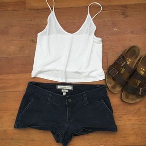 Abercrombie & Fitch navy blue shorts