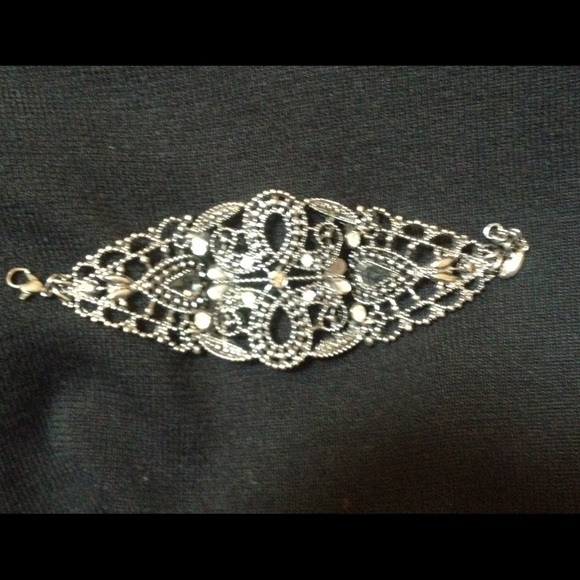 Bebe gunmetal cuff