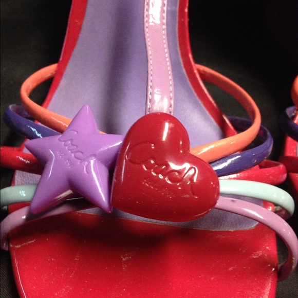 Colorful Coach wedges - Picture 2 of 4