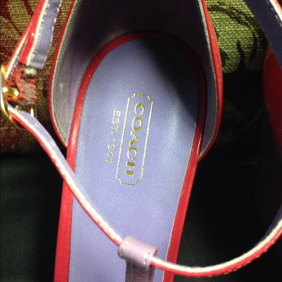 Colorful Coach wedges - Picture 3 of 4