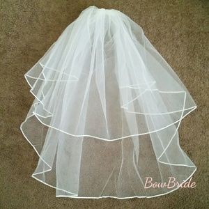 2Layers Ivory Bridal Veil
