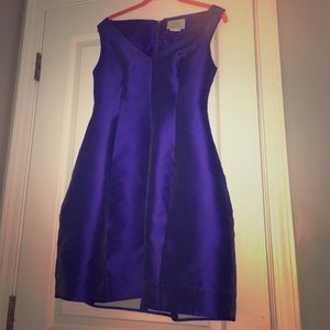 Kate spade structured silk mini dress