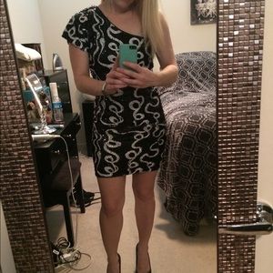 Sequins One Shoulder Dress