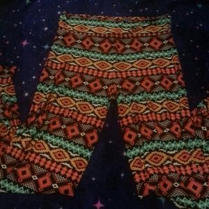 Aztec print pants