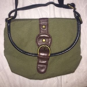 Military green shoulder bag