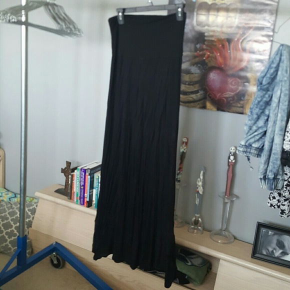 Black poncho wide leg pants