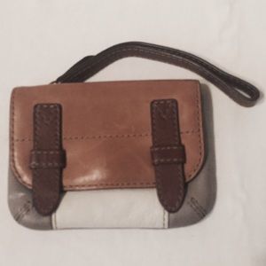 Fossil Leather Wristlet