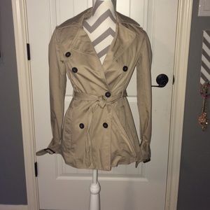 Brand new! American eagle tan trench-coat jacket