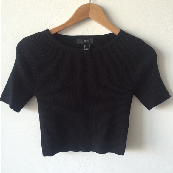 Forever 21 Ribbed Crop Top