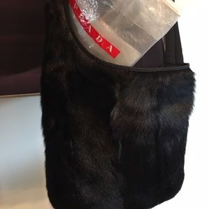 PRADA FUR CROSSBODY BAG 100% AUTHENTIC