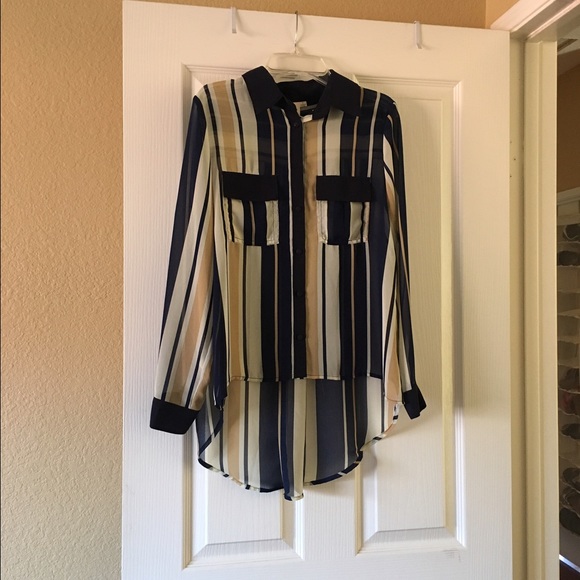 High low pattern blouse