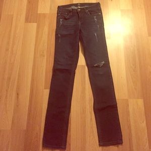 Just Black distressed skinny jeans
