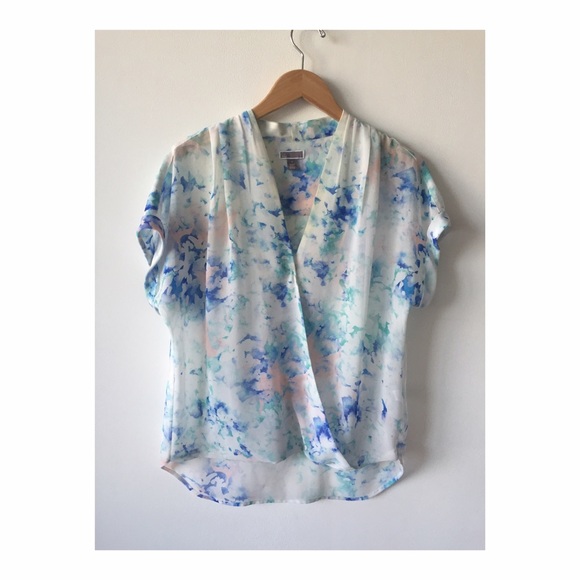 Floral Wrap Blouse