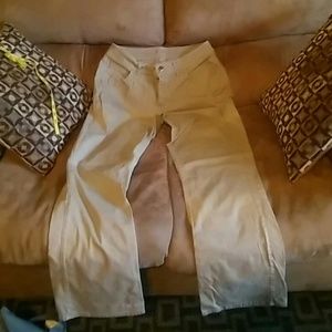 Khaki pants. Very comfortable and casual.