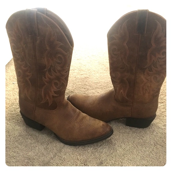 Worn twice cowboy boots!