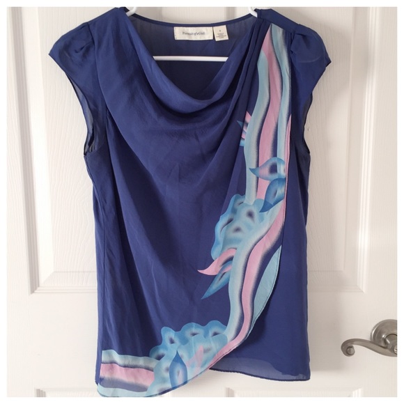 Anthropologie Gazania Silk Blouse