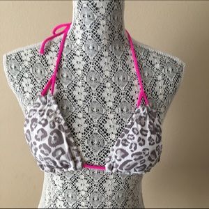 Leopard bikini top!