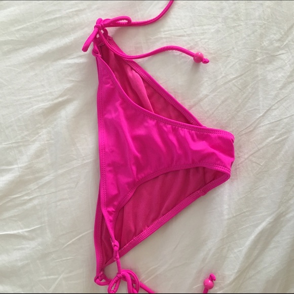 Hot pink bikini bottoms