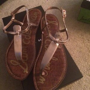 Sam Edelman Gigi Sandals, Rose Gold -RARE!