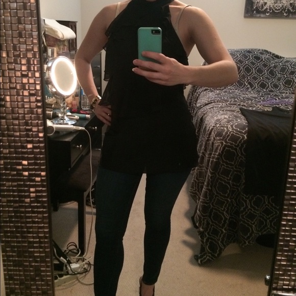 Adorable Tiered Chiffon Top