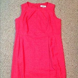 Dark coral shift dress