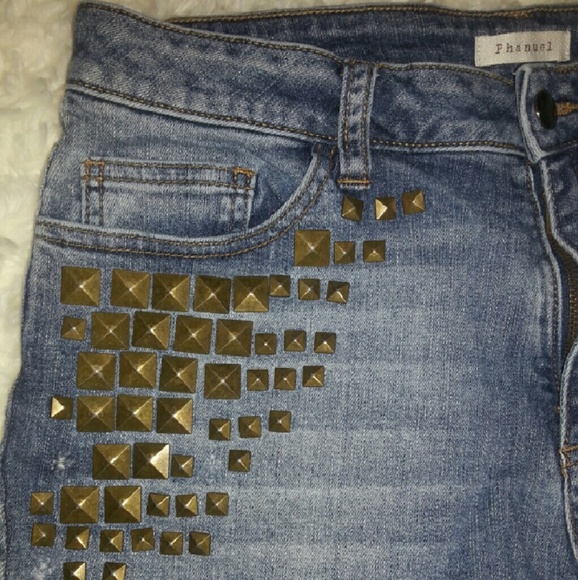 Denim Rhinestone Short - Picture 2 of 4