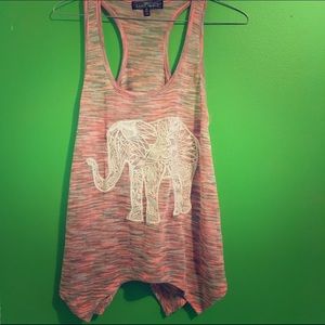 Pink with white,brown blouse